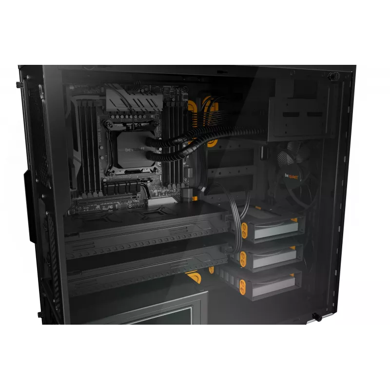 be quiet Pure Base 600 Window Midi Tower Must, Oranž