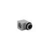 Liitmik arvuti jahutussüsteemile ek water blocks — messing satiinterasest/titaanist viimistlus 20,8 mm kõrgus 16,5 mm läbimõõt