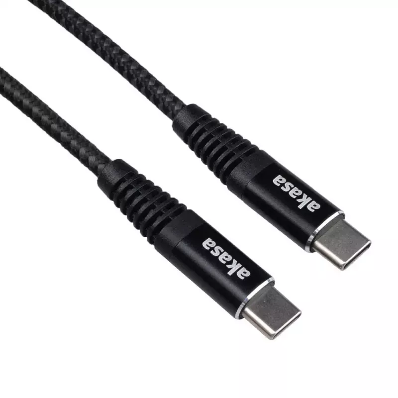 USB-kaabel Akasa AK-CBUB54-10BK 1m USB-C must