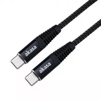 USB-kaabel Akasa AK-CBUB54-10BK 1m USB-C must