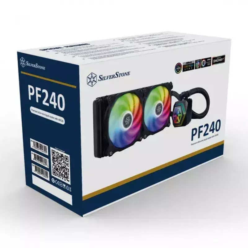 Universaalne vedelikjahuti Silverstone PF240-ARGB 12 cm Must