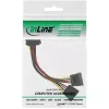 InLine SATA Y-toitekaabel SATA emane / 2x SATA isane 0,15 m