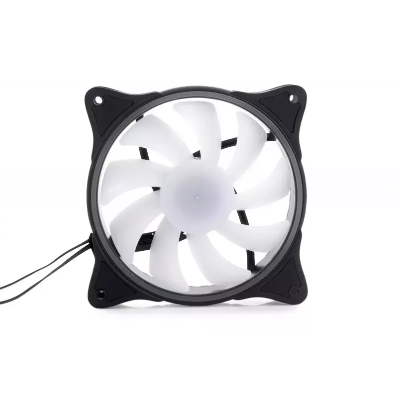 Alphacool Rise Aurora ventilaator 12 cm, must läbipaistev, 2600 p/min, 118.9 m³/h