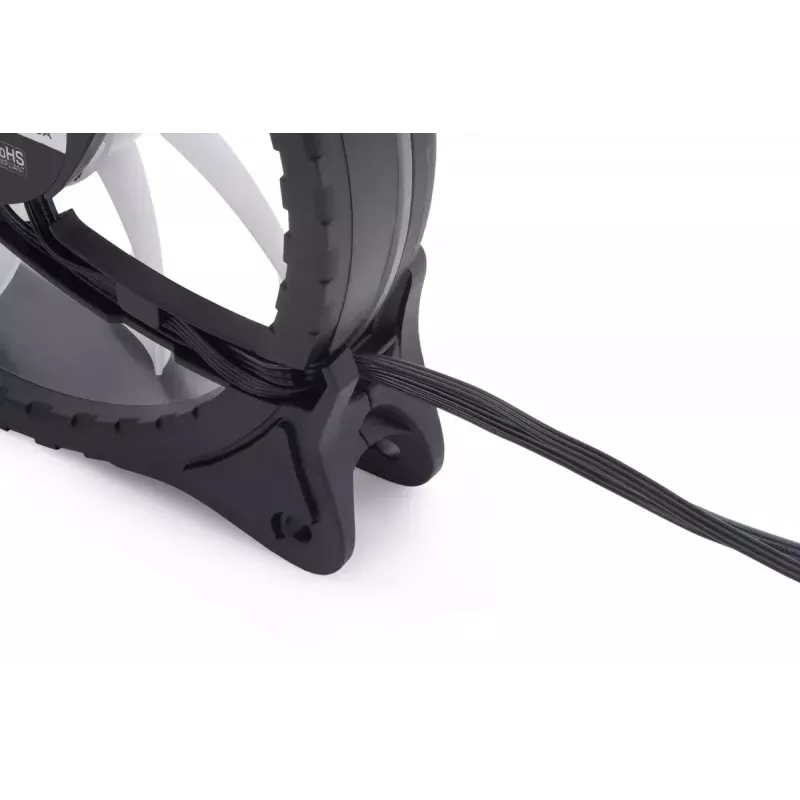 Alphacool Rise Aurora ventilaator 12 cm, must läbipaistev, 2600 p/min, 118.9 m³/h