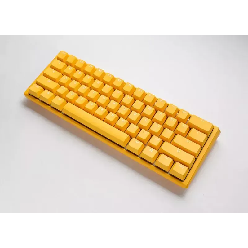Ducky One 3 kollane Mini klaviatuur mängimiseks USB saksa mehaaniline RGB