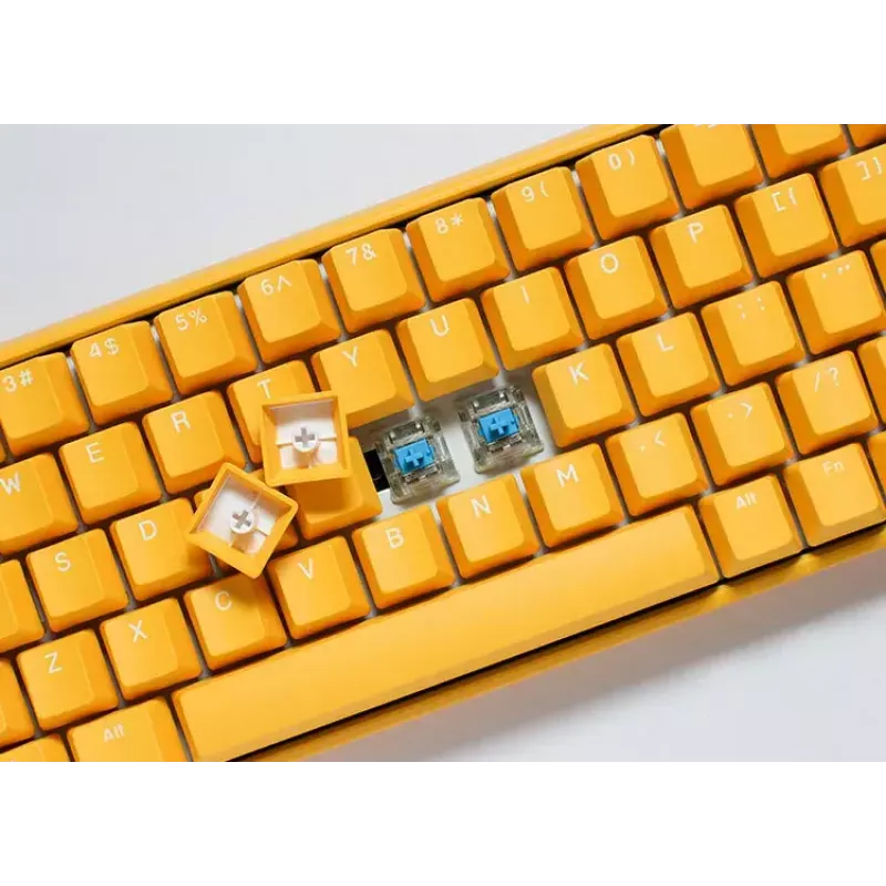 Ducky One 3 kollane Mini klaviatuur mängimiseks USB saksa mehaaniline RGB