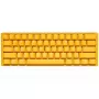 Ducky One 3 kollane Mini klaviatuur mängimiseks USB saksa mehaaniline RGB