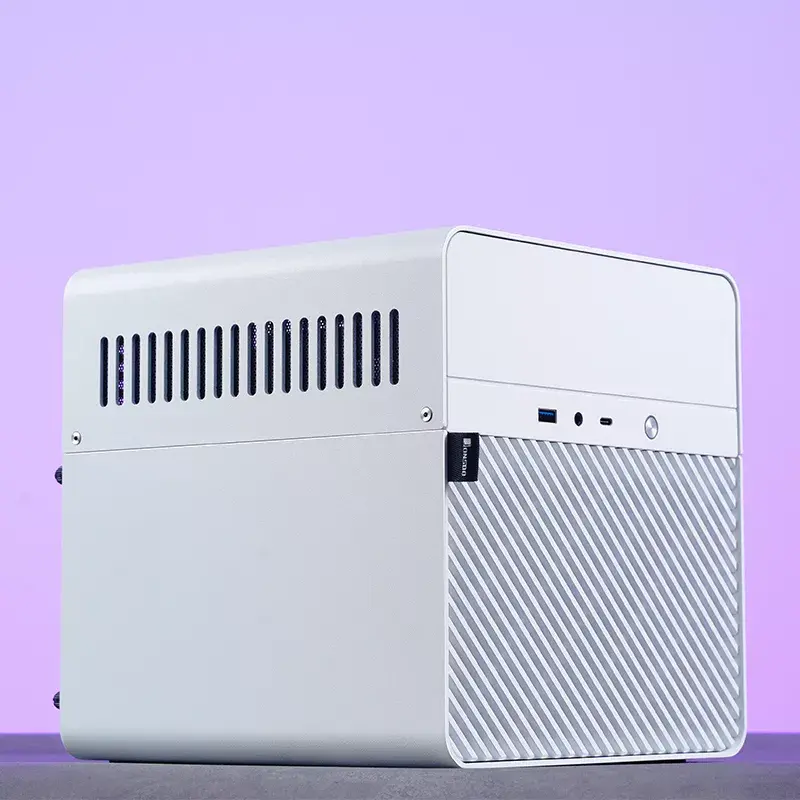 PC korpus Jonsbo N2 Cube Valge SFX 120mm ventilaatorid 2.5 3.5 HDD