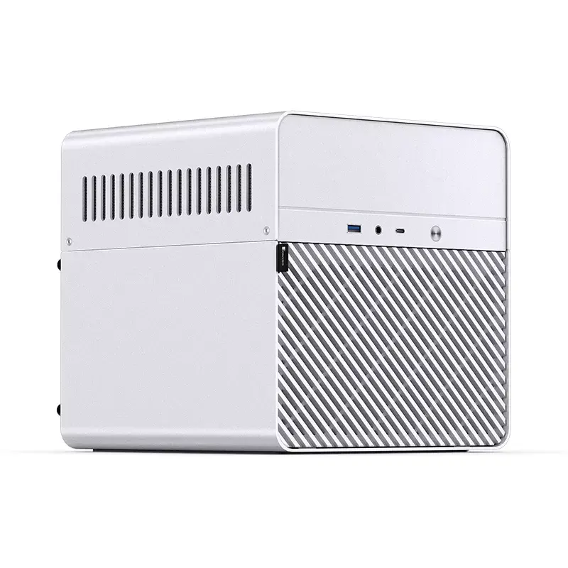 PC korpus Jonsbo N2 Cube Valge SFX 120mm ventilaatorid 2.5 3.5 HDD