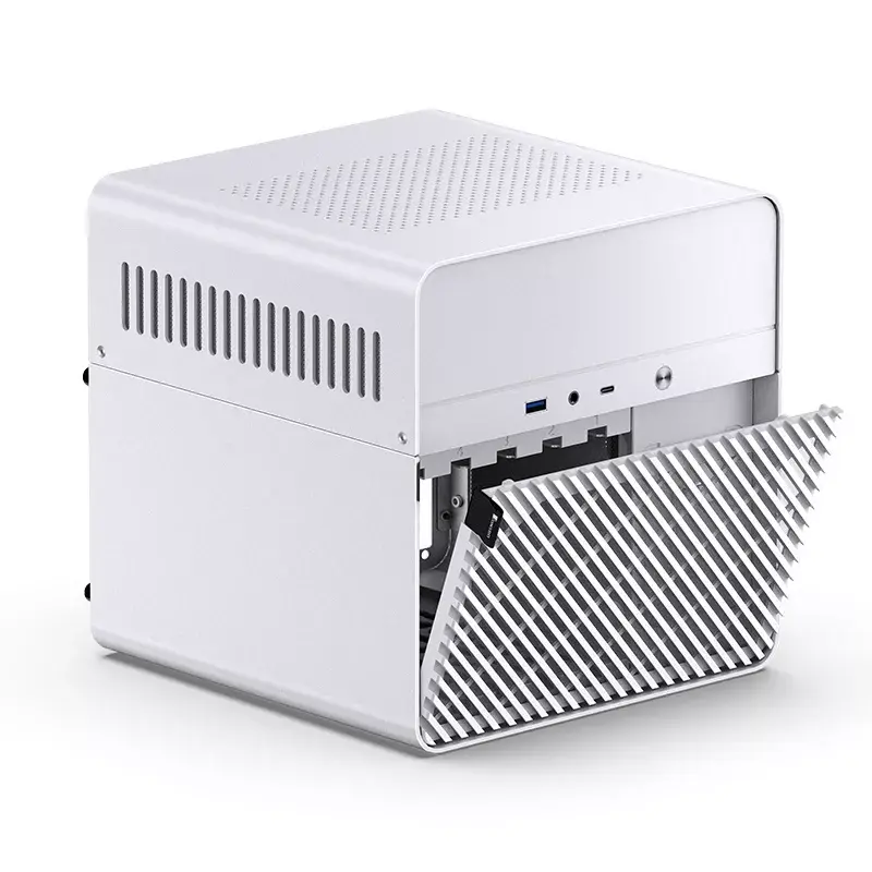PC korpus Jonsbo N2 Cube Valge SFX 120mm ventilaatorid 2.5 3.5 HDD