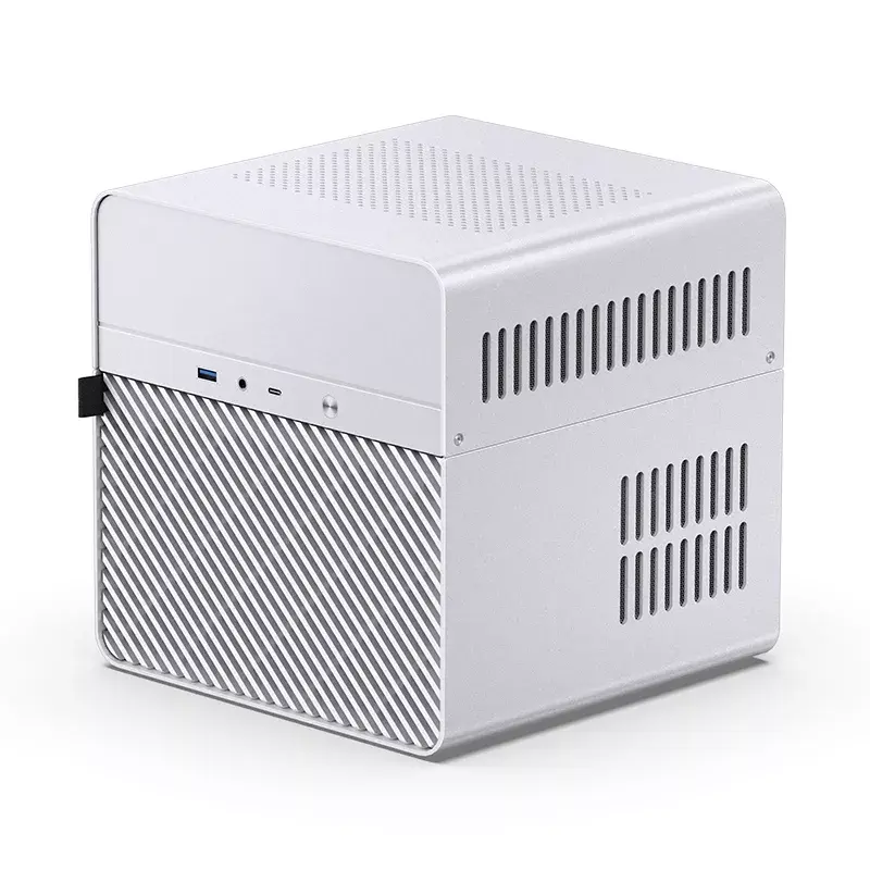 PC korpus Jonsbo N2 Cube Valge SFX 120mm ventilaatorid 2.5 3.5 HDD