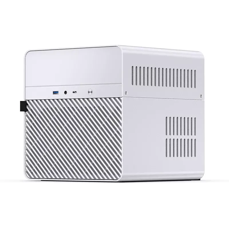 PC korpus Jonsbo N2 Cube Valge SFX 120mm ventilaatorid 2.5 3.5 HDD