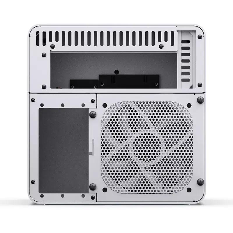 PC korpus Jonsbo N2 Cube Valge SFX 120mm ventilaatorid 2.5 3.5 HDD