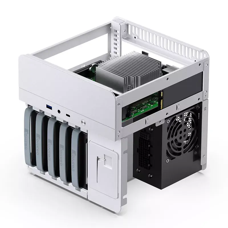 PC korpus Jonsbo N2 Cube Valge SFX 120mm ventilaatorid 2.5 3.5 HDD