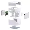 PC korpus Jonsbo N2 Cube Valge SFX 120mm ventilaatorid 2.5 3.5 HDD