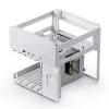 PC korpus Jonsbo N2 Cube Valge SFX 120mm ventilaatorid 2.5 3.5 HDD