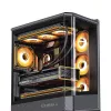 Arvutikorpus Jonsbo D400 Midi Tower ATX karastatud klaasiga - Must