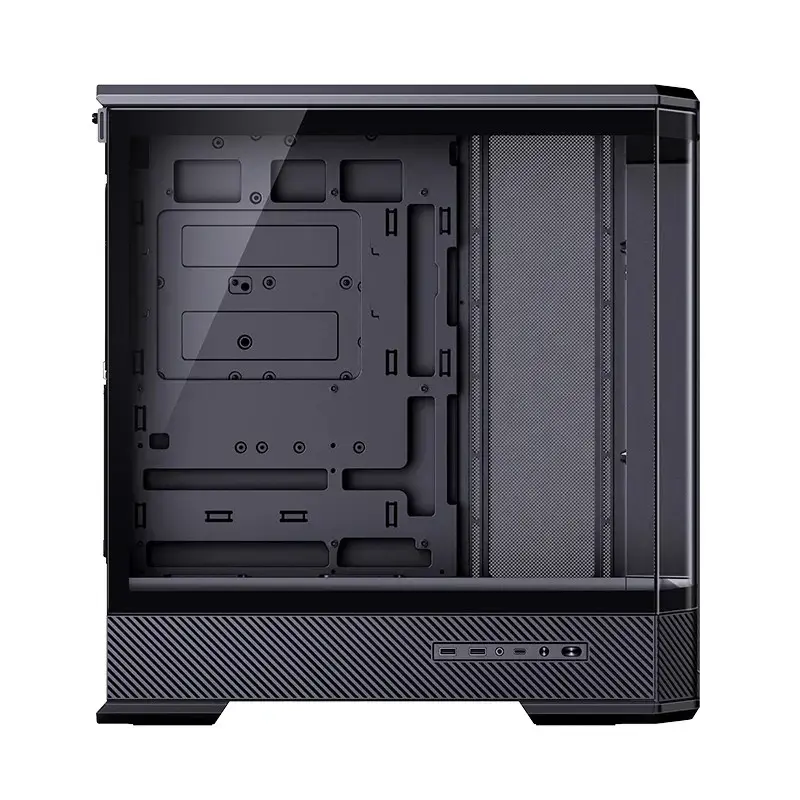 Arvutikorpus Jonsbo D400 Midi Tower ATX karastatud klaasiga - Must