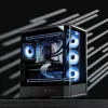 Arvutikorpus Jonsbo D400 Midi Tower ATX karastatud klaasiga - Must