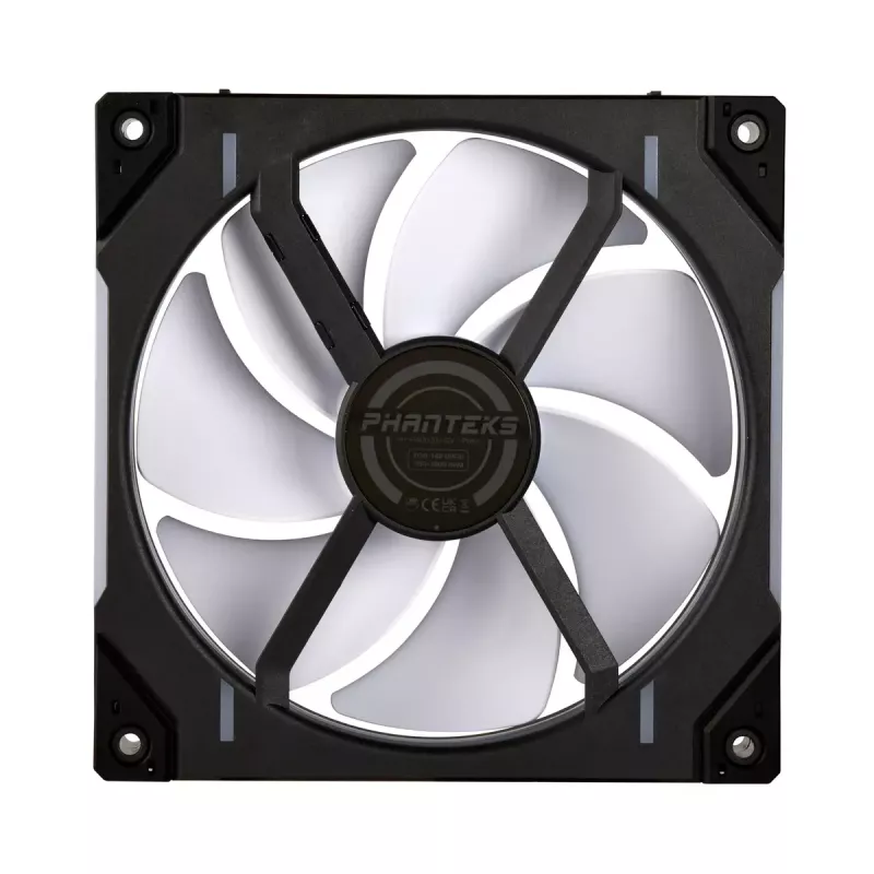 Korpuse ventilaator PHANTEKS PH-F140D30 140 mm, 2-käiguline, 250–1800 RPM, 71.76 CFM, topeltkuullaager, 12 V, must (3 tk)