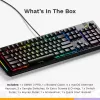 Mehaaniline mängurklaviatuur GLORIOUS GMMK 3 PRO 100% eelmonteeritud juhtmega USB Must US QWERTY RGB