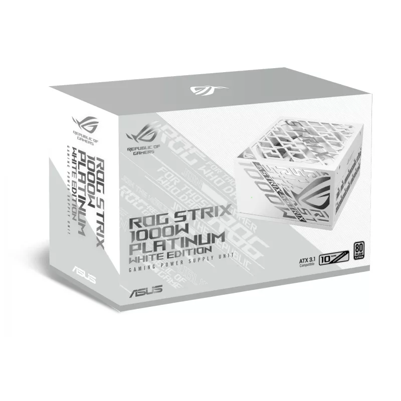ASUS ROG -STRIX-1000P-GAMING-Valge toiteplokk 1000 W 20+4 pin ATX ATX