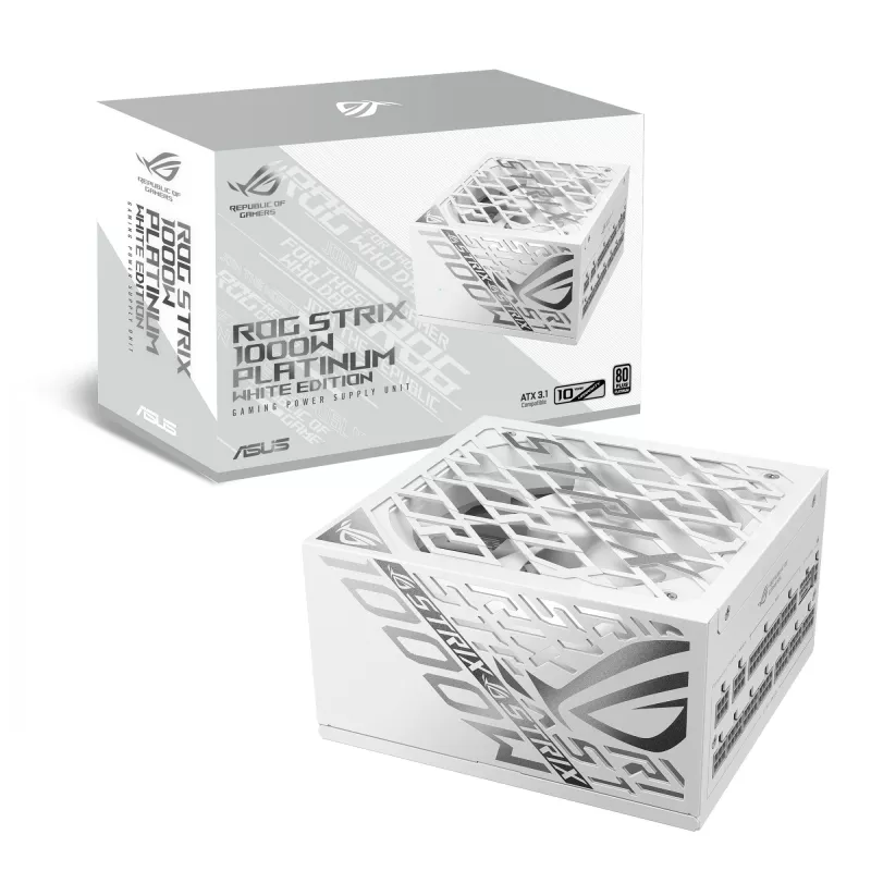 ASUS ROG -STRIX-1000P-GAMING-Valge toiteplokk 1000 W 20+4 pin ATX ATX