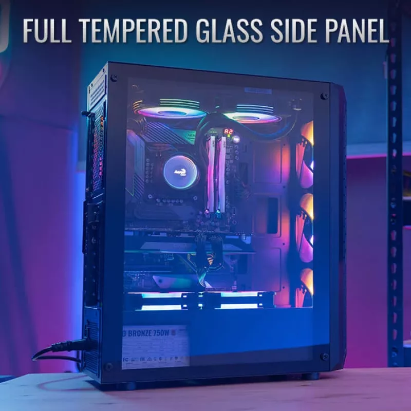 PC Case Aerocool Beam-G-BK-V1 Mini Tower Must