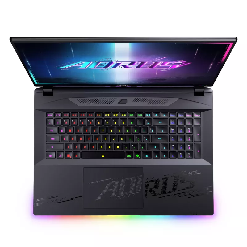 GIGABYTE AORUS MASTER 18 BYHC5DED65SP sülearvuti Intel Core Ultra 9 275HX 45,7 cm (18 tolli) WQXGA 32 GB DDR5-SDRAM 2 TB SSD NVIDIA GeForce RTX 5080 Wi-Fi 7 (802.11be) Windows 11 Pro Saksa must