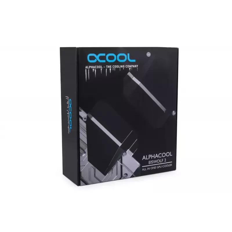 Alphacool Eiswolf 2 AIO 360 mm GPU jahuti RTX 4090 Founders Editionile tagumise plaadiga