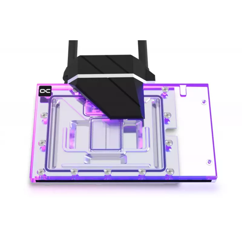Alphacool Eiswolf 2 AIO 360 mm GPU jahuti RTX 4090 Founders Editionile tagumise plaadiga