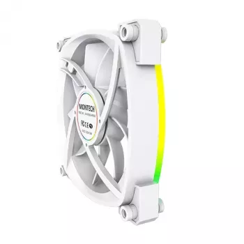 Ventilaatorimoodul Montech AX120 PWM 120mm 12V 3-pin 4-pin Valge