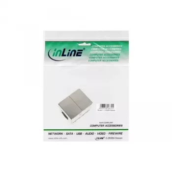 InLine Cat.6 adapter täielikult varjestatud metallist 2x RJ45 emane-emane otseühendus