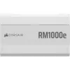 Toiteplokk CORSAIR RMe Series RM1000e — 1000 W, ATX 3.1, 80 PLUS Gold, täismodulaarne, valge, 120 mm ventilaator