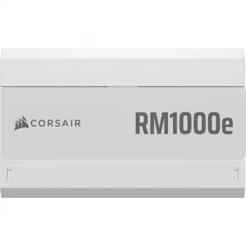 Toiteplokk CORSAIR RMe Series RM1000e — 1000 W, ATX 3.1, 80 PLUS Gold, täismodulaarne, valge, 120 mm ventilaator