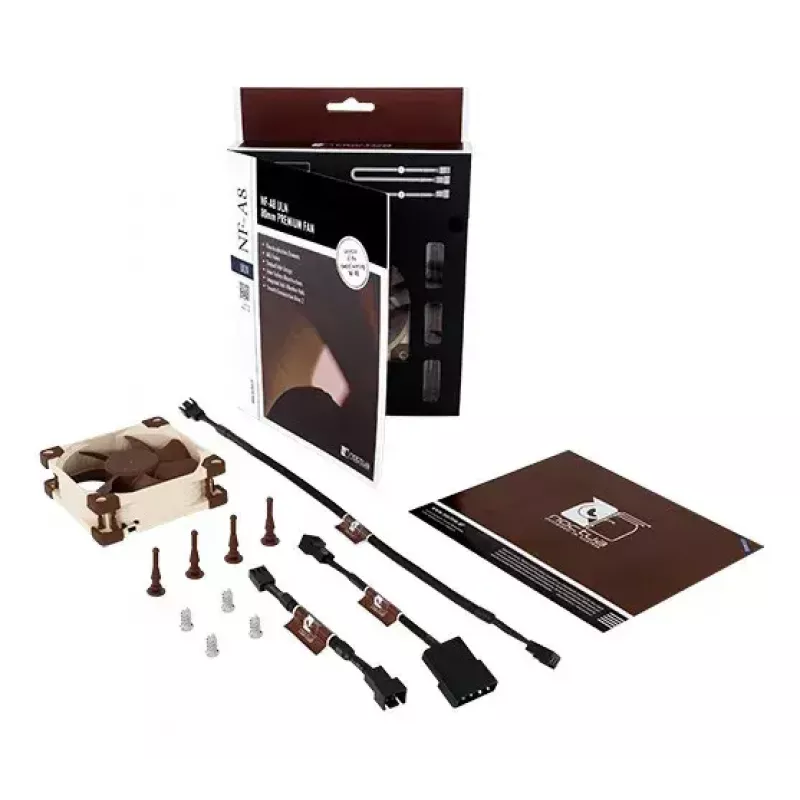 Noctua NF-A8 ULN ventilaator — 80 mm korpuse ventilaator, 12 V, 1100–1400 p/min, 34,8 m³/h, 0,6 W, 6,5–10,4 dB