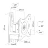 InLine seinakinnitus, monitoridele kuni 69 cm (27 tolli), maks. 15 kg