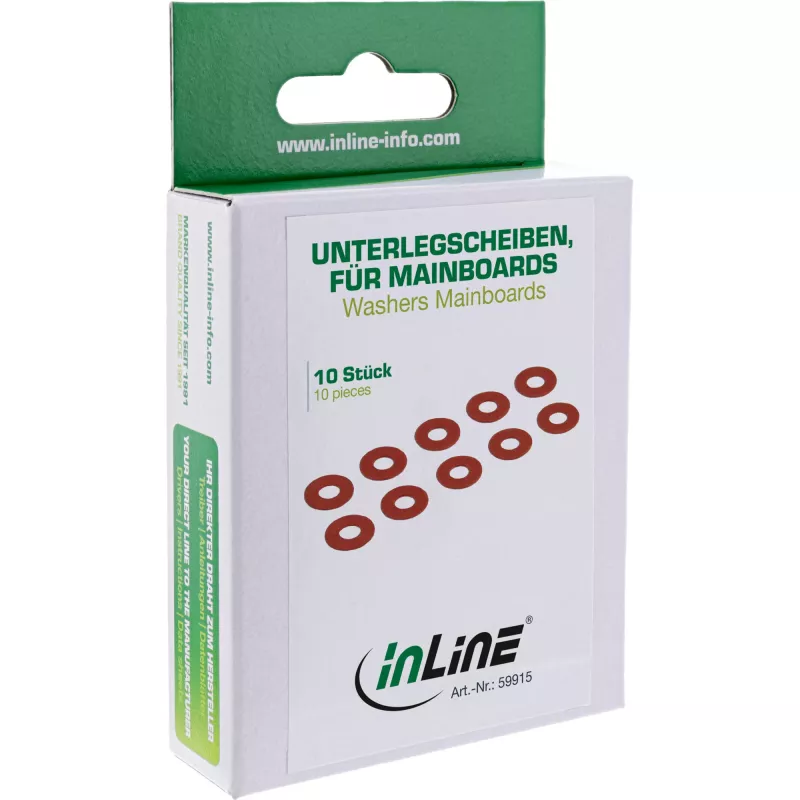 InLine seibid personaalarvuti ja serveri emaplaatidele 10 tk InLine 59915 Punane