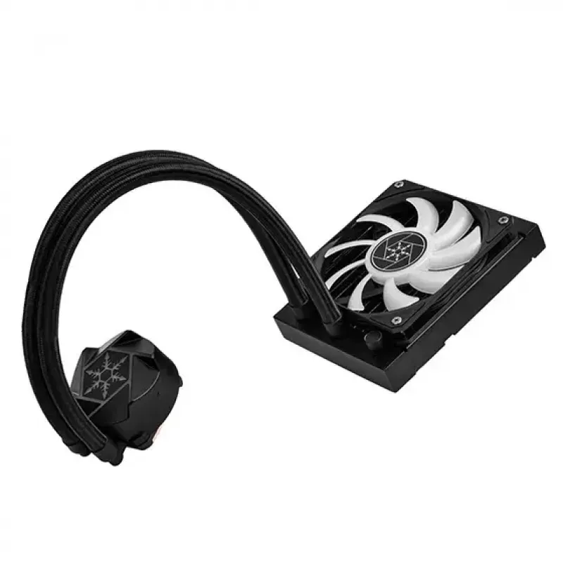 Vedelikjahutuskomplekt Silverstone VIDA 120 õhuke 12 cm Must 300-1800 p/min