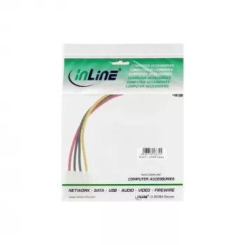 InLine SATA toiteadapteri kaabel 1x 4pin emane / 15pin SATA ülespoole nurga all 29670X