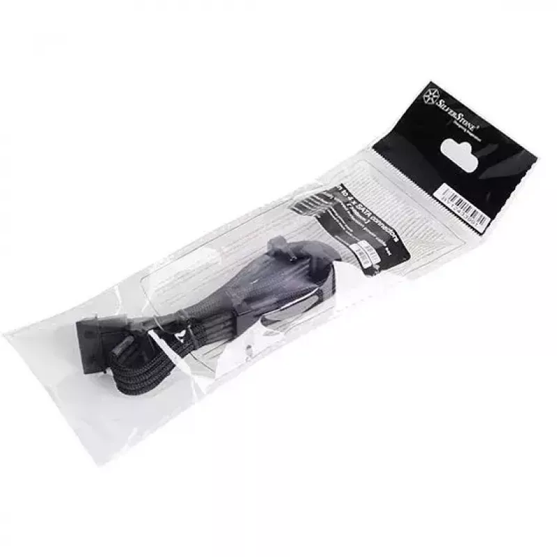 Kaabel Silverstone SST-PP07-BTSB 0,3 m Molex 4p 4xSATA-le