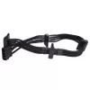Kaabel Silverstone SST-PP07-BTSB 0,3 m Molex 4p 4xSATA-le