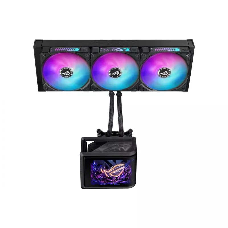 Kõik-ühes vedelikjahuti ASUS ROG Ryuo IV SLC 360 ARGB — 120 mm ventilaatorid, 360 mm radiaator, must