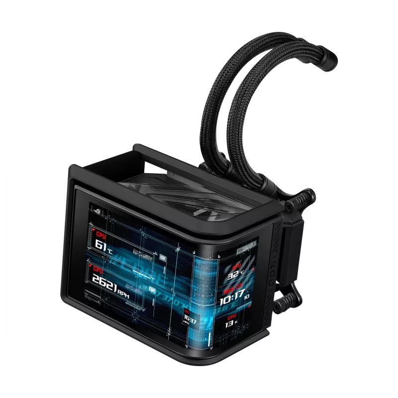 Kõik-ühes vedelikjahuti ASUS ROG Ryuo IV SLC 360 ARGB — 120 mm ventilaatorid, 360 mm radiaator, must