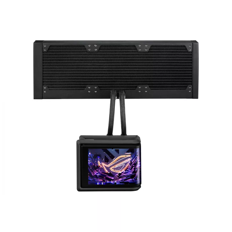 Kõik-ühes vedelikjahuti ASUS ROG Ryuo IV SLC 360 ARGB — 120 mm ventilaatorid, 360 mm radiaator, must