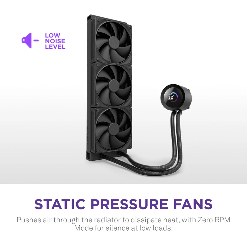 Mitu-ühes vedelikjahuti NZXT Kraken Plus 360 12 cm Must Fluid Dynamic Bearing