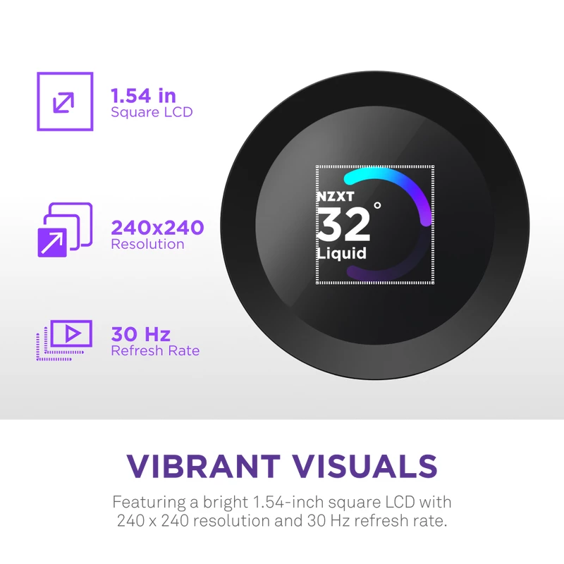 Mitu-ühes vedelikjahuti NZXT Kraken Plus 360 12 cm Must Fluid Dynamic Bearing