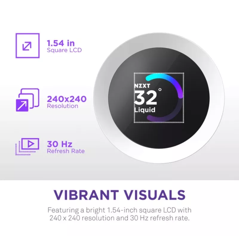 Universaalne vedelikjahuti NZXT Kraken Plus 360 RGB Valge 500-2400 RPM