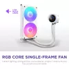 Universaalne vedelikjahutusega protsessorijahuti NZXT Kraken Plus RGB 240 – 120 mm ventilaatorid, FDB laager, valge