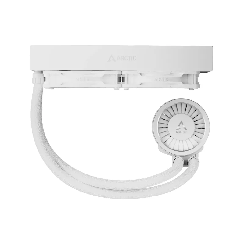 Kõik-ühes vedelik-CPU jahuti Arctic Liquid Freezer III Pro 240 A-RGB — 240 mm, 120 mm ventilaatorid, valge, LGA1700/AM4/AM5 ühilduv